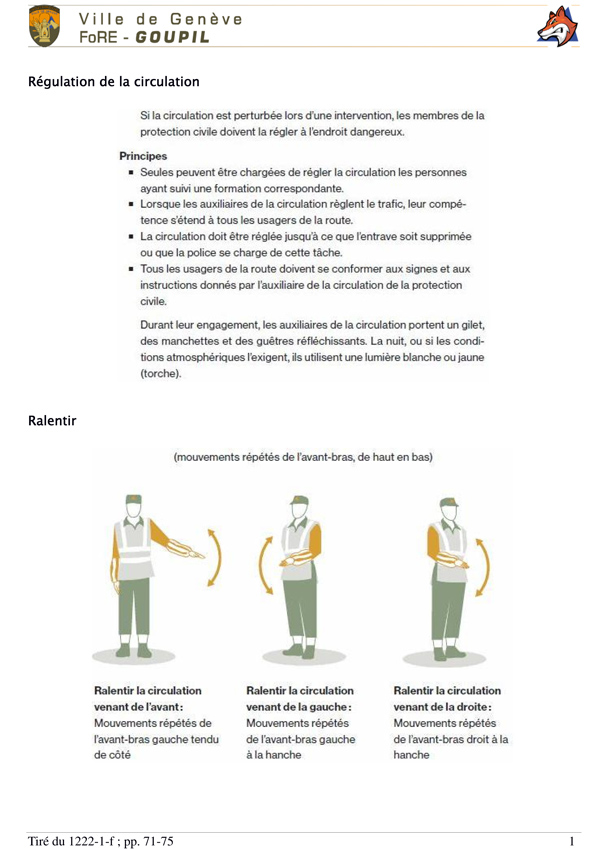 Régulation de la circulation